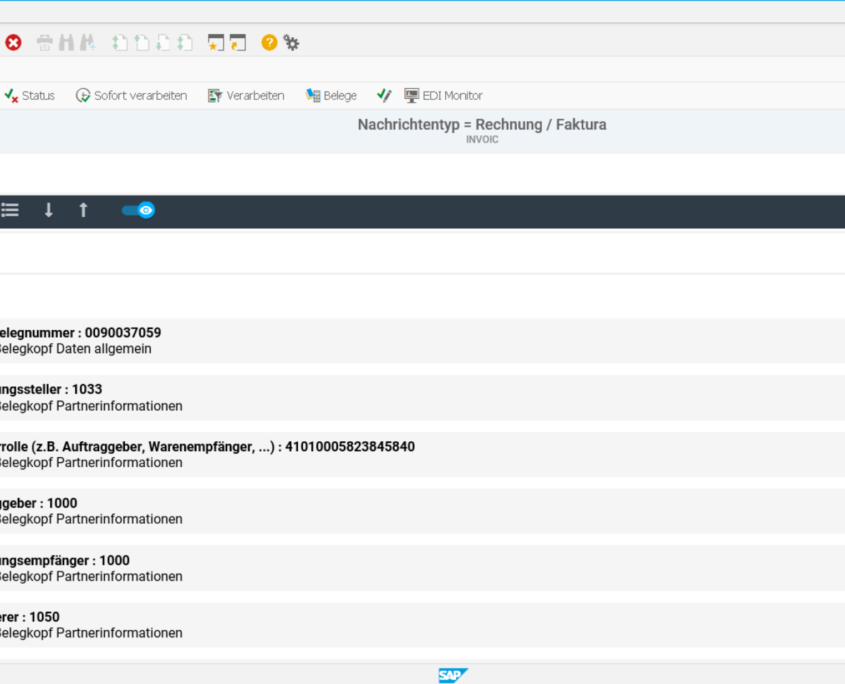 EPO IDoc Monitor für SAP App Rechnung