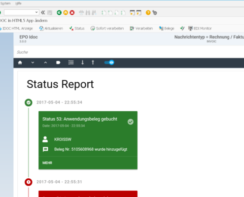 EPO IDoc Monitor für SAP App Status