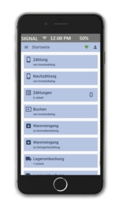 Inventur App auf Smartphone